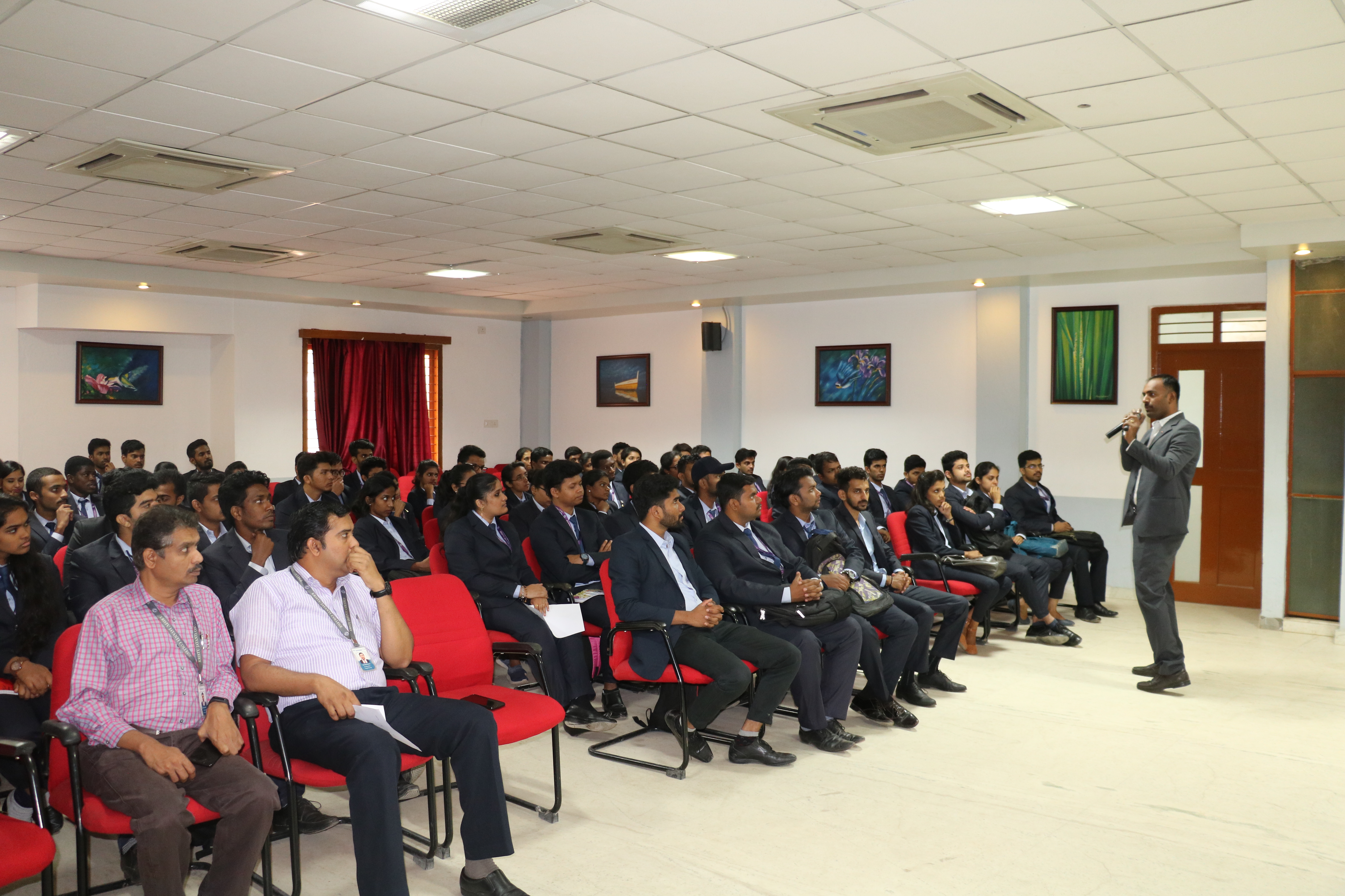 Founder conducting an educational session